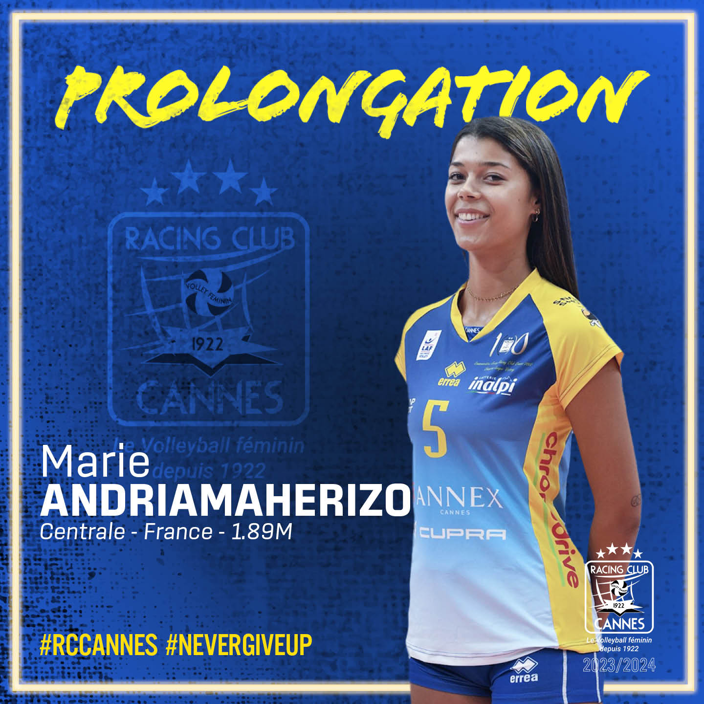 Marie Andriamaherizo, joueuse du Racing Club de Cannes